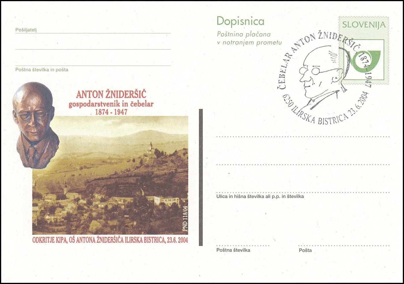 ANTON ŽNIDERŠIČ ČEBELAR 1874 - 1947